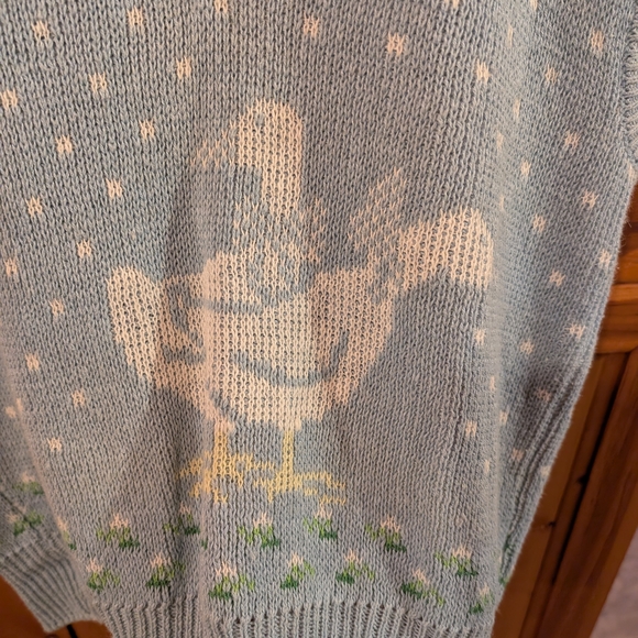 Blue Sleeveless Knit Sweater with Pattern 2/22 $ on selected item - Picture 4 of 4